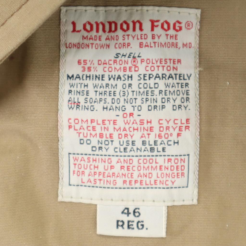 LONDON FOG 80s vintage trench coat 46 beige Men's Used