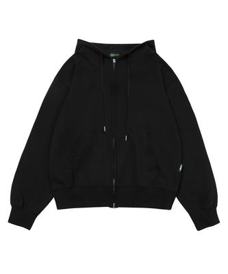 Escapefrom Essential Two-Way Zip-Up Hoodie Black