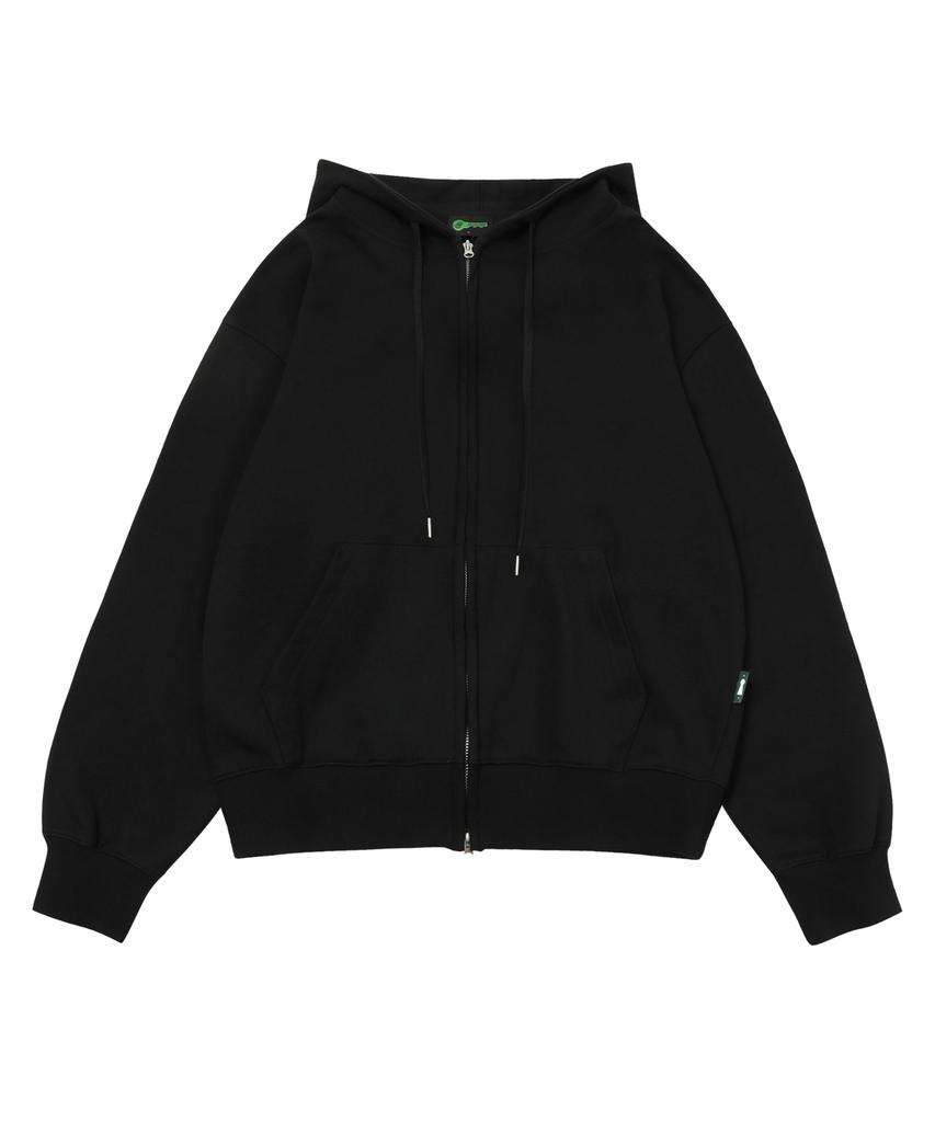 Escapefrom Essential Two-Way Zip-Up Hoodie Black