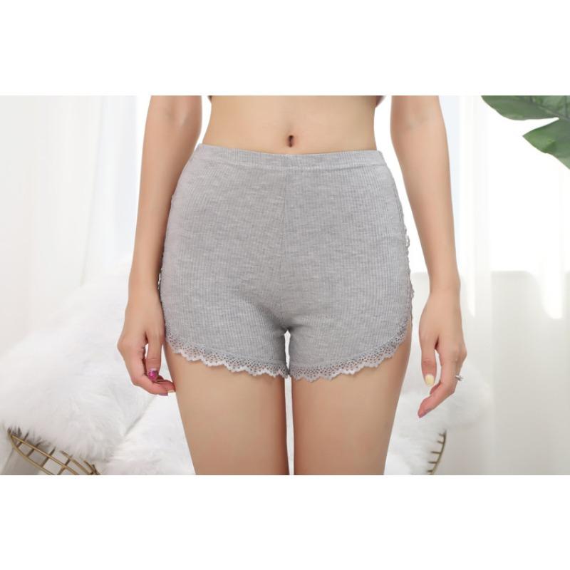 Lace Safety Pants Women's Panties Summer Modal Leggings Thin Shorts Three-quarter Pants