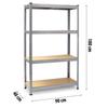 Metal Storage Rack, 180 X 90 X , Plonos