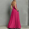 Ladies' Casual And Sexy Minimalist Hanging Neck Backless Dress