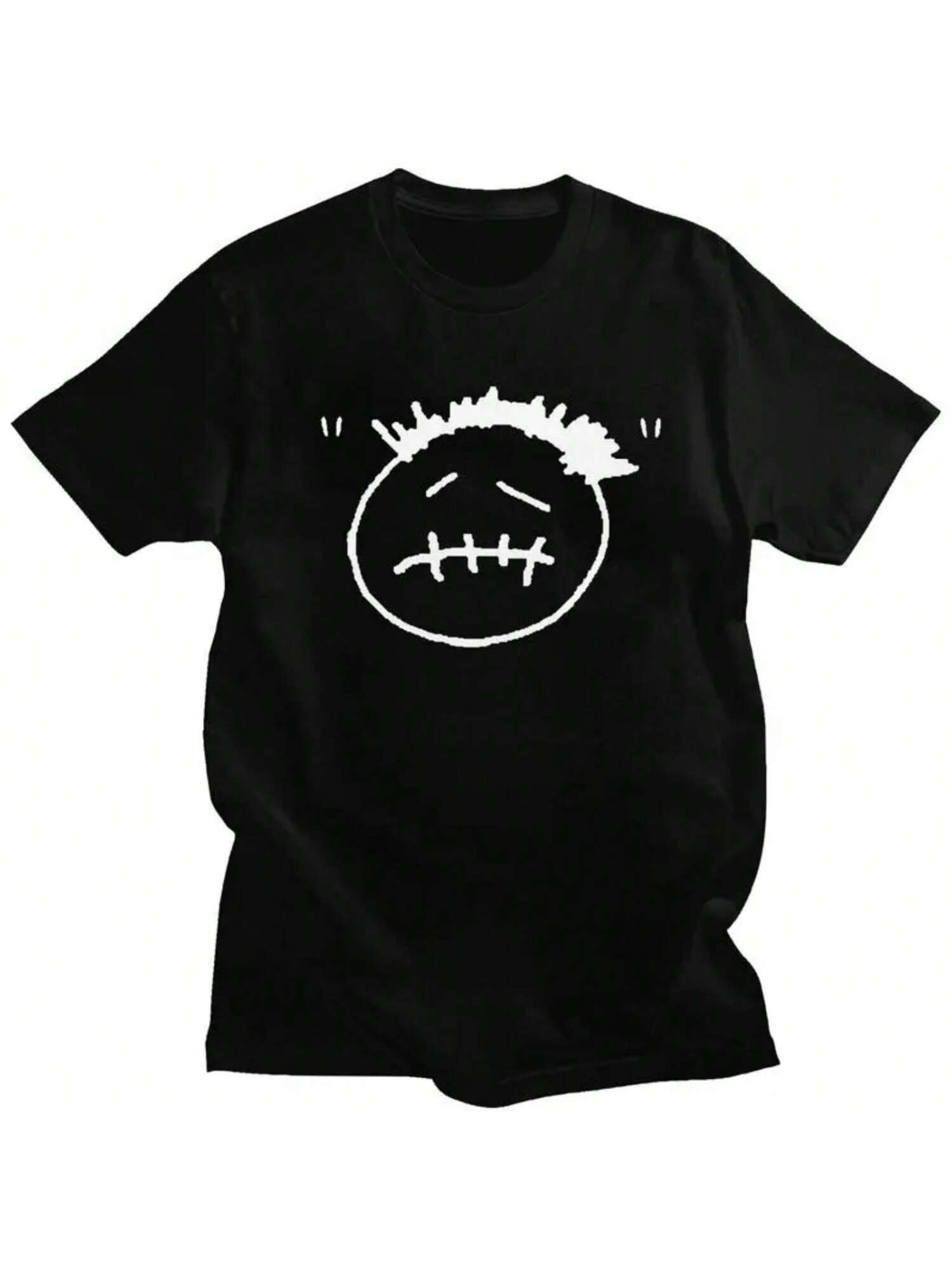 

Мужские футболки с рэпером Трэвисом на заказ, с коротким рукавом, хлопковые футболки, классическая футболка для отдыха, рэп-рок футболки, одежда оверсайз S