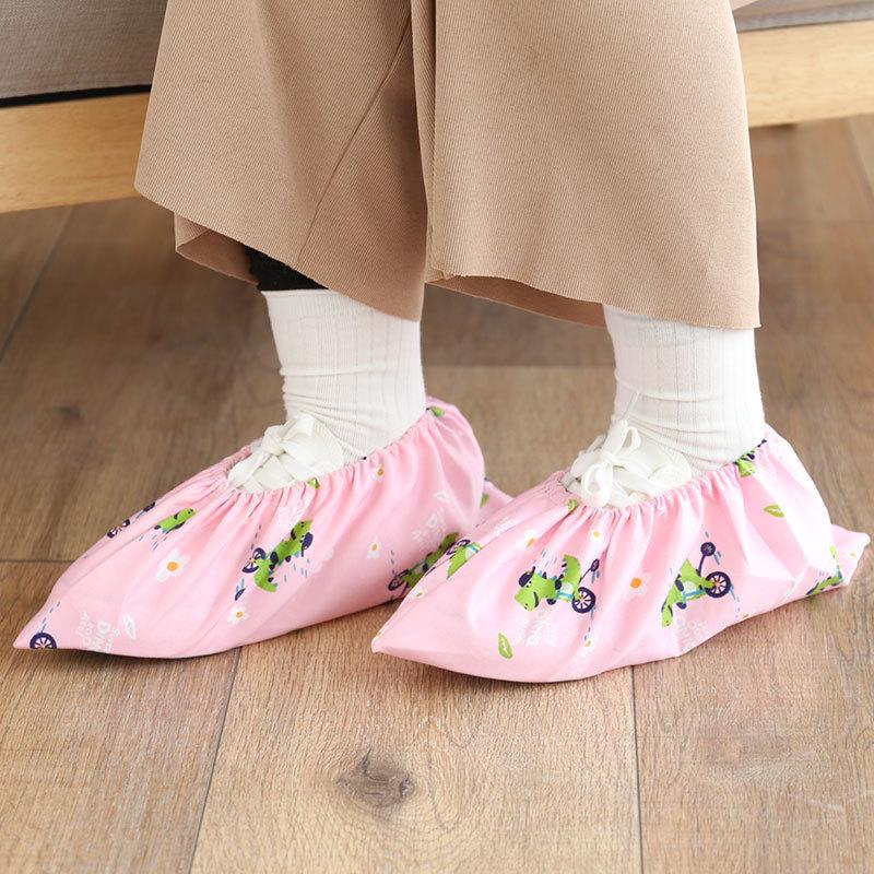 Reusable, Breathable Cotton Shoe Covers - Washable, Thickened, Wear & Stain Resistant, Dust-Proof; Ideal for Students, Computer Rooms, Unisex