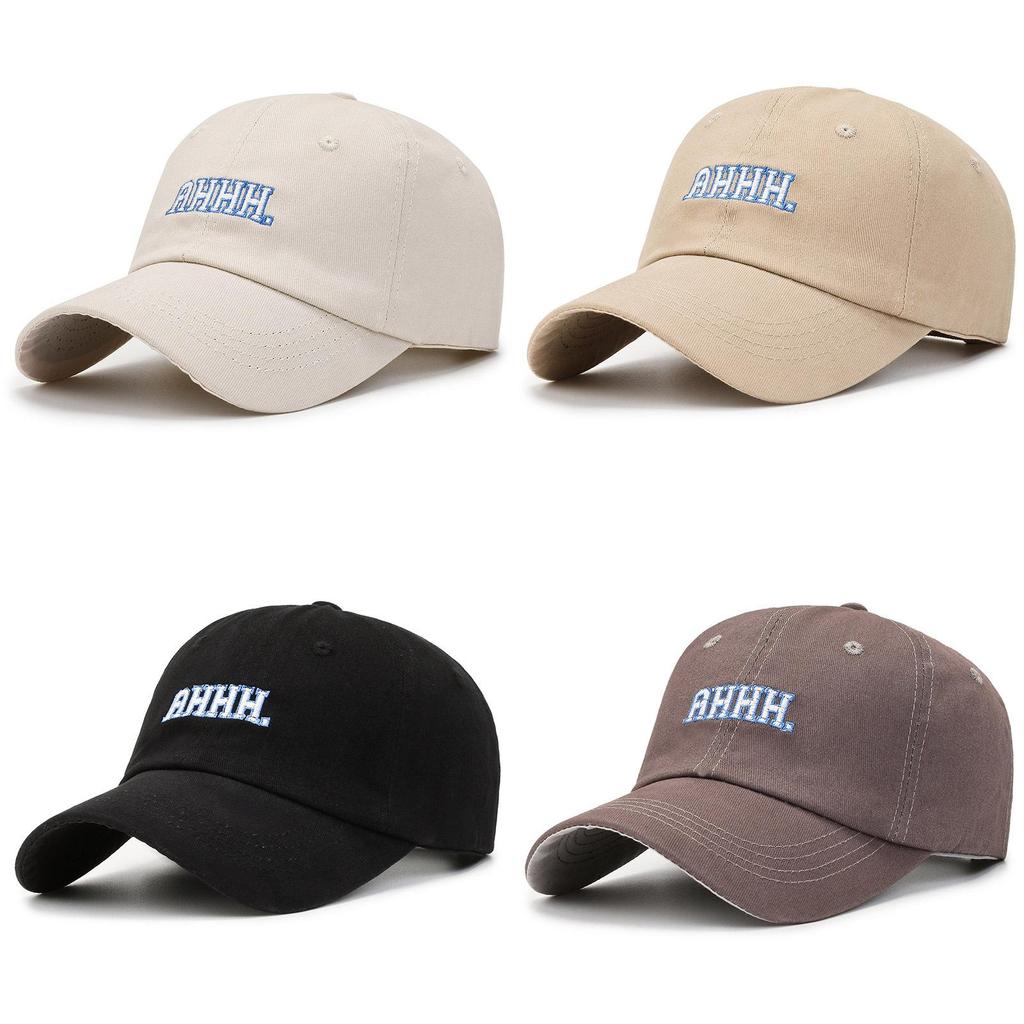 Ahhh Letter Embroidery Baseball Cap Cotton Hat Sun Protection Breathable Gift