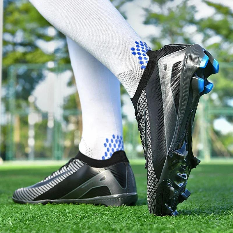 Men Football Boots Children Society Training Original Long Spikes TF/FG Soccer Shoes Professional Sneakers Sports Football Shoes