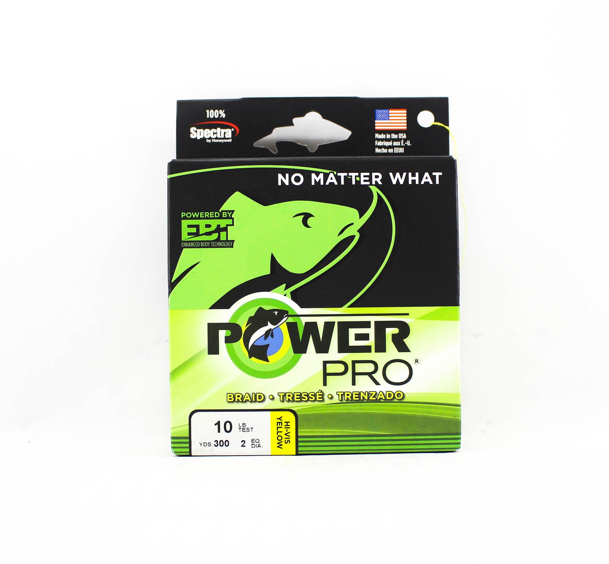 

Плетеный шнур Power Pro Spectra 10 фунтов на 300 ярдов, желтый (2495)