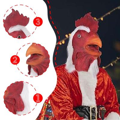 Chicken Head for Halloween Funny Role Playing Festival