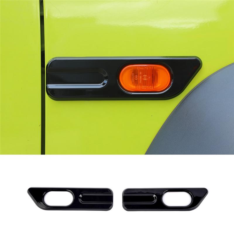 A03E-Car Side Fender Turn Signal Light Lamp Decoration Cover For Suzuki Jimny JB64 JB74 -2024 Exterior Accessories