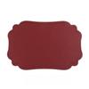 Manteles Individuales de PVC Resistentes al Calor con Bordes Decorativos Festoneados Estilo Nórdico para Decoración Festiva, Fiestas, Comidas Diarias