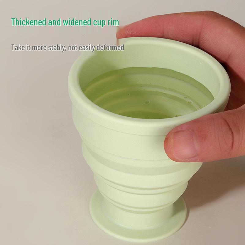 Portable Silicone Collapsible Travel Cup - Food Grade, Versatile for Outdoor Use: Water, Mouthwash, Coffee
