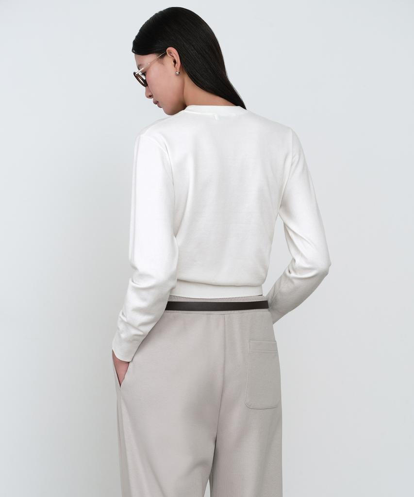 MUSINSA STANDARD WOMAN Women'S Essential Round Neck Knit [Ivory]