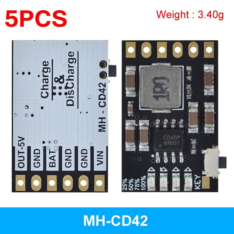 TP5100 Charging Management Power Supply Module Board TP5000 1A 2A Compatible with 4.2V 8.4V Single and Double Lithium Batteries