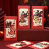 6Pcs Paper 2026 Horse Year Red Envelope Traditional Cartoon Chinese New Year Envelope Lucky Bless Words Lucky Money Bag