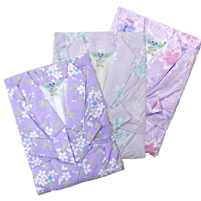 Gaza 1 Bezpieczna i Wykonana w Bielizna Nocna [Reveur] Koszula Nocna, Kolor, Damska, Sztuka, Japonia, Japońska Kimono Yukata, (Rozmiar L, Lawendowy)
