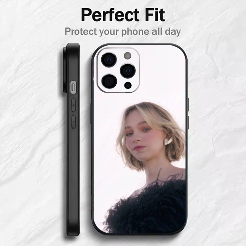 Enid S-Sinclair Beauty-Emma   Phone Case For iPhone17,16,15,14,13,12 Plus,Max Soft Silicone Black Cover
