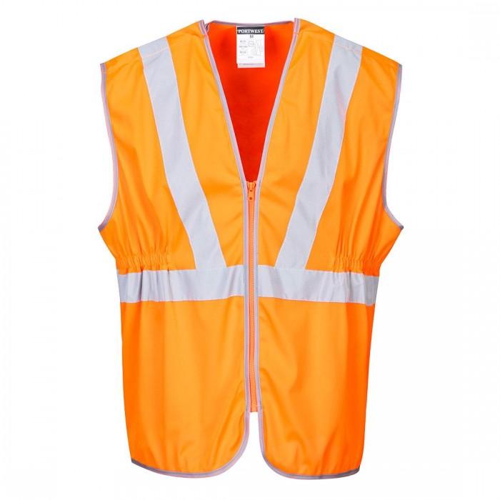 

Portwest Mens Long Length Safety Hi-Vis Vest M