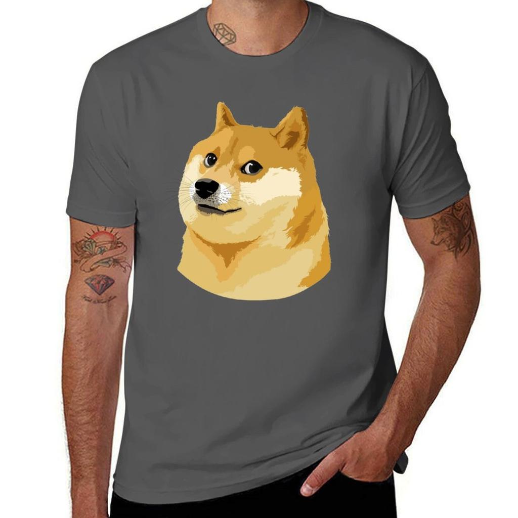 Just Doge Dogecoin Tshirt Minimalist Plain Crew Neck Tshirt