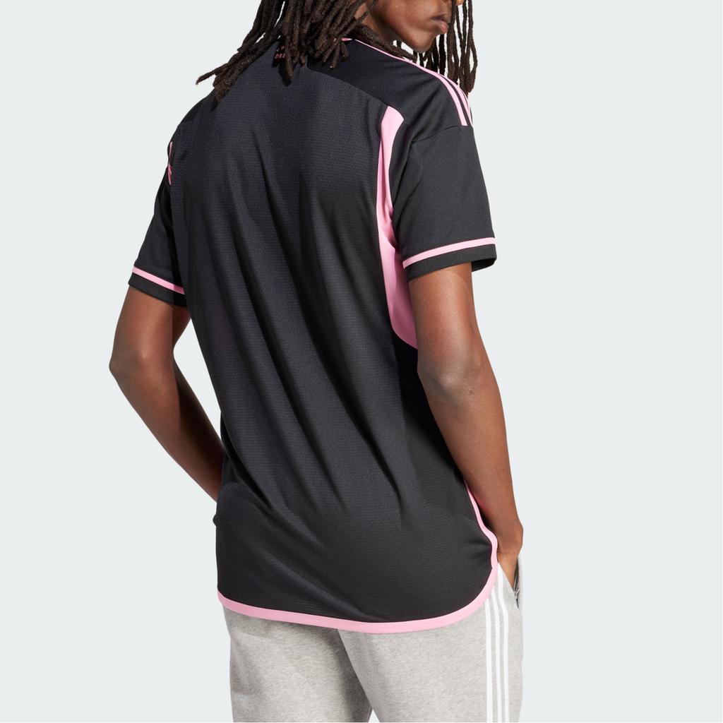 Adidas Inter Miami CF 23/24 Away Quick-Dry Football Jersey, Player Edition Men Tops Black IS4874