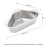 Xiaoyueya 304 Stainless Steel No-Drill Corner Sink Drain Basket