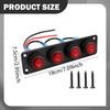 Rocker Switch Panel Mount Pre Wired on Off Toggle Screw Mounting Waterproof for RV Truck