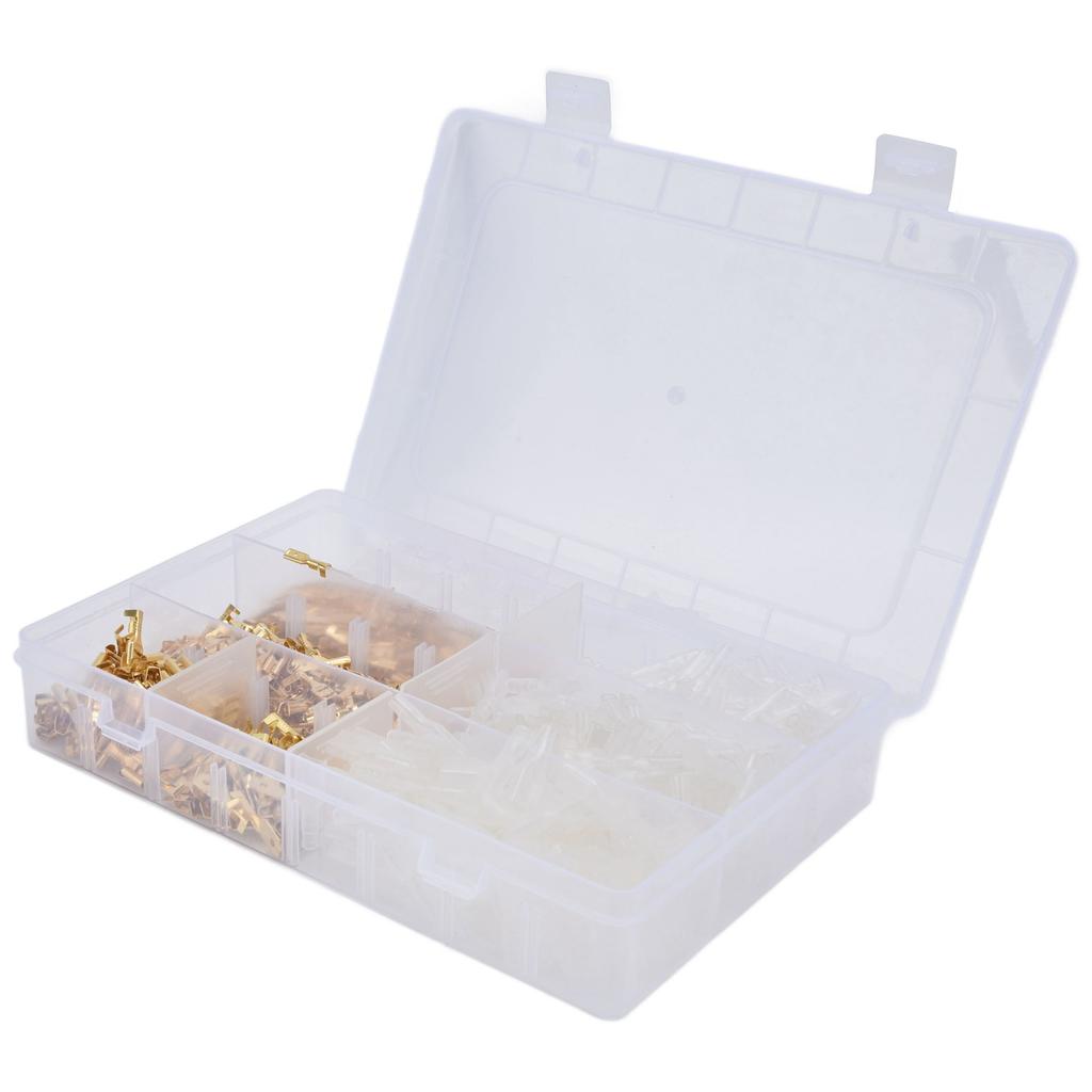 720 Pcs Terminal Connector Anti‑corrosion, Strong Connection, Boxed Transparent Wire Terminal with S