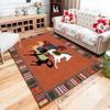 Ethnic Style Horse Print Floor Mat Carpet for Living Room Decor Bedroom Leisure Area Non-slip Washable Carpets Interior Doormat