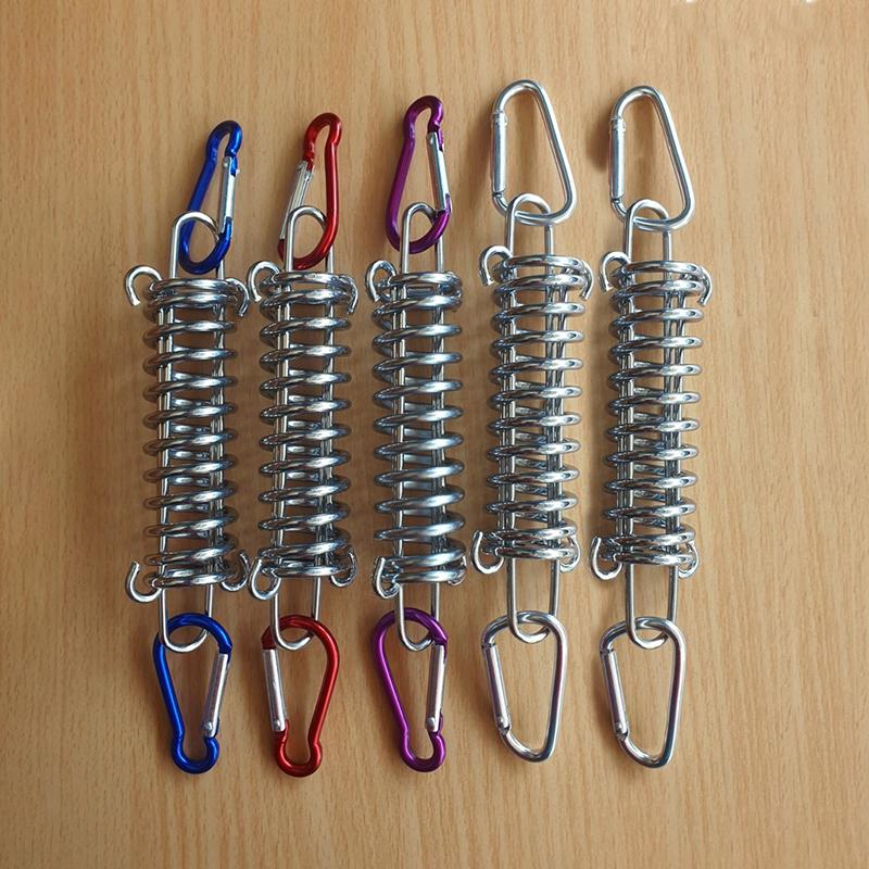 Portable Stainless Steel Tent Tension Spring Buckle Canopy Awning Rope Tensioner