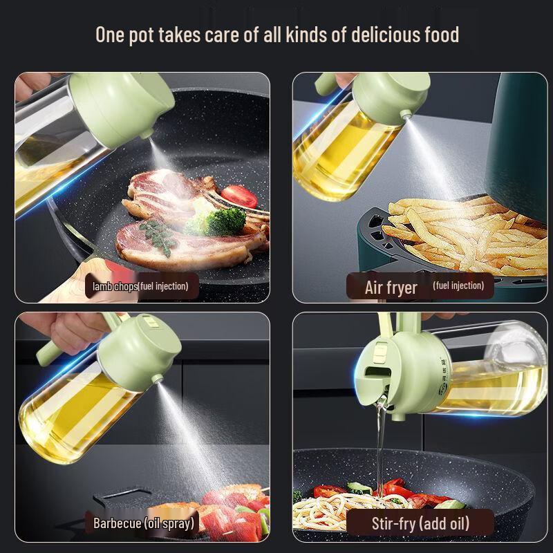 Oeny 3-in-1 Multifunction Oil Sprayer & Pourer Bottle