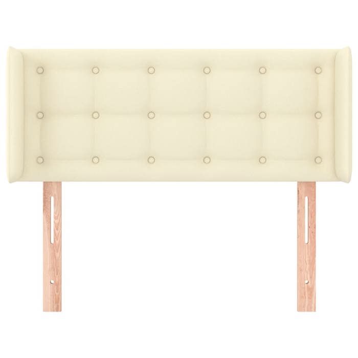 Maison Exclusive - Tête de lit avec oreilles Crème 103x16x78/88 cm Similicuir