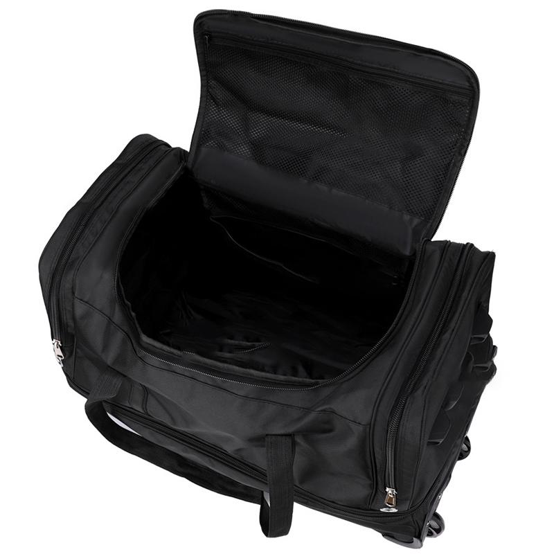 New Foldable Large-capacity Pull Rod Expansion Handbag Oxford Pull Rod Bag Multi-layer Storage Travel Bag Unisex Moving Bag