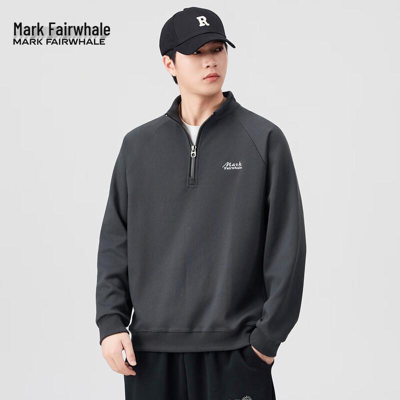 Mark Fairwhale Men's Embroidered Round-Neck Sweatshirt