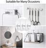 2Pcs Photo Frame Hooks Storage Rack Screw Holders Door Hanger Self-Adhesive Organizer Kitchen Accessorie