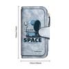 Space Expedition Long Wallet Fashion Portable PU Card Holder Stylish Daily Use Purse
