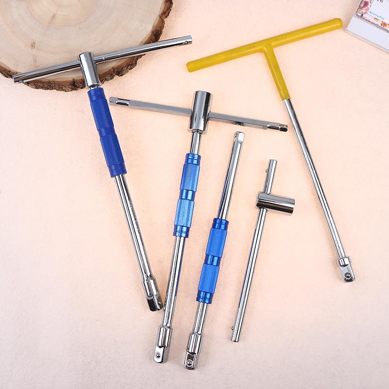 Multifunctional T-Handle Socket Wrench Set, Interchangeable Sockets And Lever Bar, Easy To Use Hand Tool For Repair Work