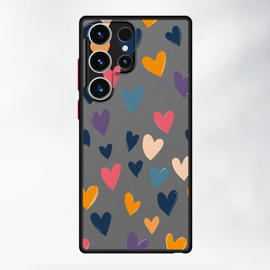 Kreatives Liebeskunst Hülle für Samsung Galaxy S21 S23 FE Note 20 Ultra 10+ S20 FE S26 S22 S25 Ultra S24 Plus Funda Rückseite Handyhülle
