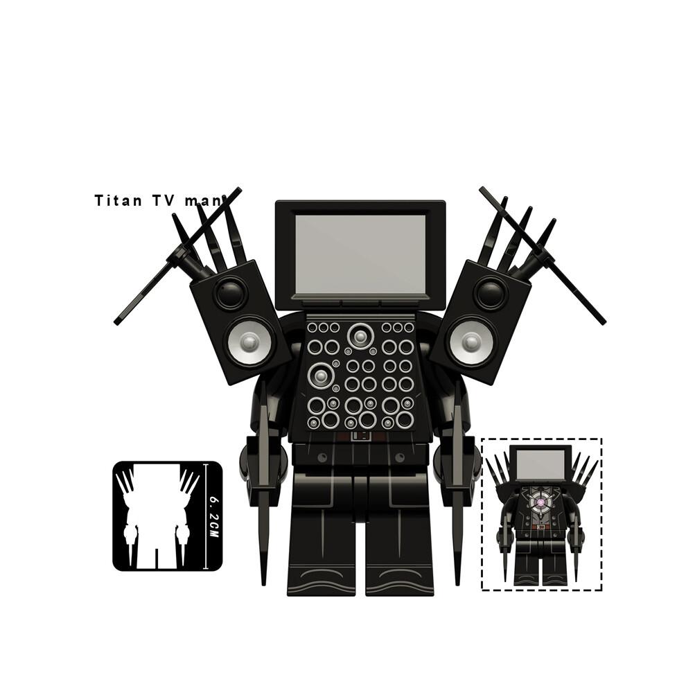 14 Stück Toiletten-Skibidi Bausteine TV-Monitor Kamera DIY Minifiguren Kinderspielzeug Passend für Lego