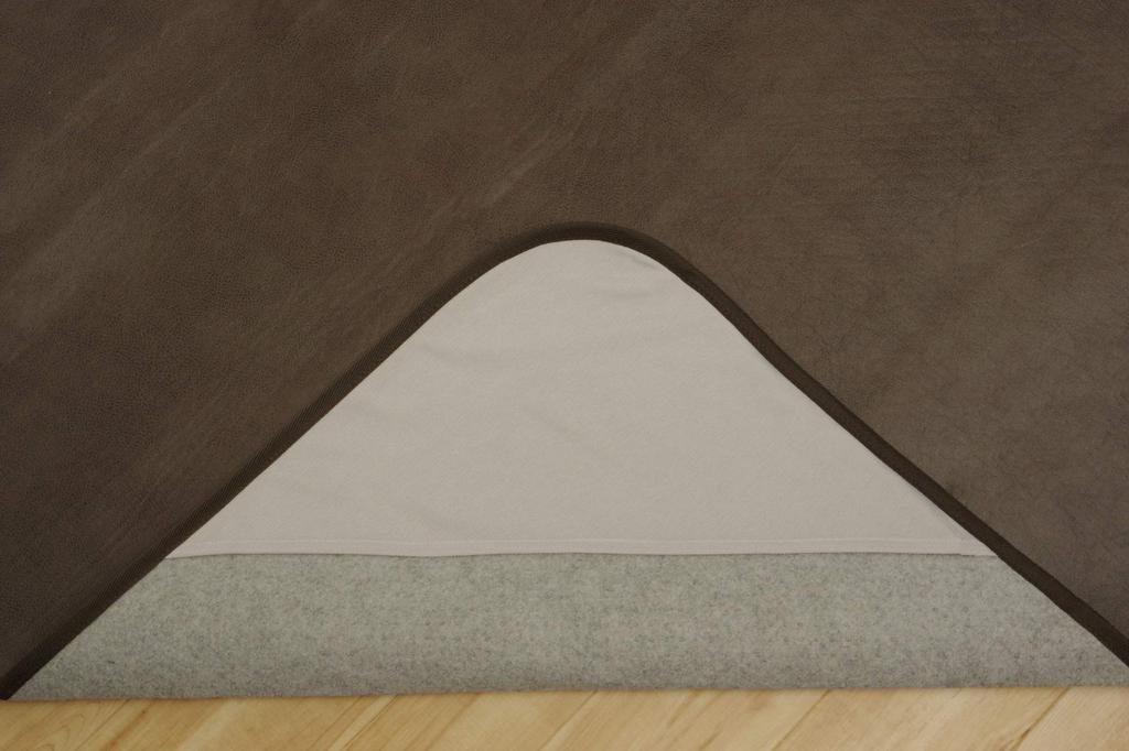 IKEHIKO Rug Cover, Scratch-Resistant, Antibacterial, Wrinkle-Resistant, Dark Brown, Approx. 190 x 190 cm #6031479