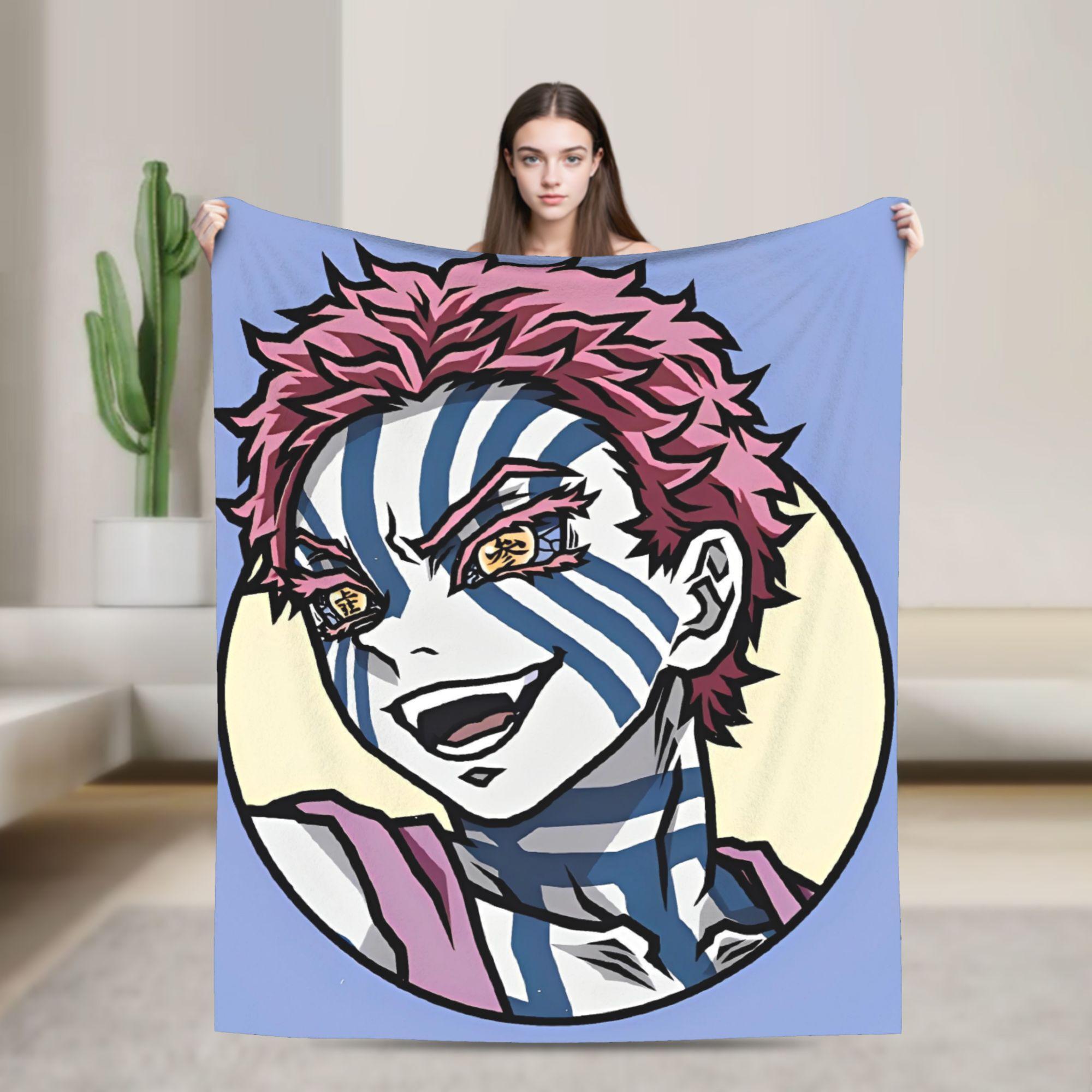 

Upper Rank 3 Akaza Warm Blanket Boy Girl Plush Throw Blanket Print Couch Bed Flannel Bedspread Sofa Bed Cover 30x40in
