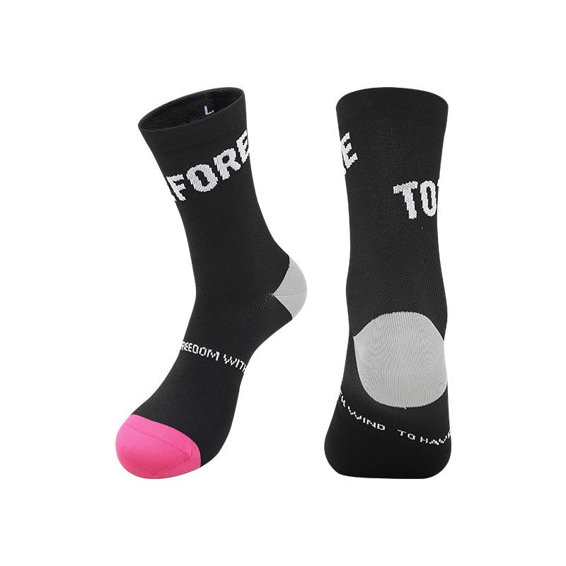 Premium Unisex Mid-Calf Running Socks, Terry Bottom, Ideal for Cycling and Fitness