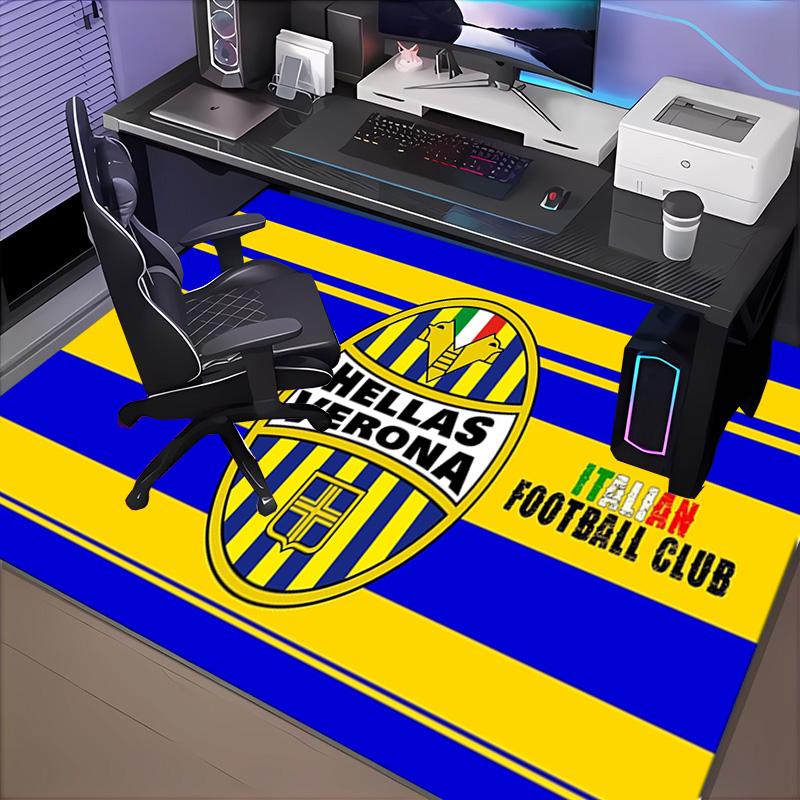1PC Hellas-Verona Football Club Floor Mat for Living Room, Game Rooms, Office, Bedroom, Office Floor Mat Playful Design, Christmas fan gifts