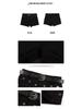 2025 Summer Rivet High Waist Slimming Casual Shorts for Women - American Style Straight Leg Outerwear