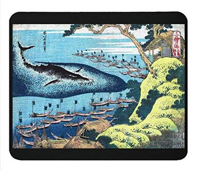 Katsushika z Tysiąca Goto Podkładka pod mysz "Obrazy morskie, Kujiratsuki" Hokusai (Seria Ukiyo-e)