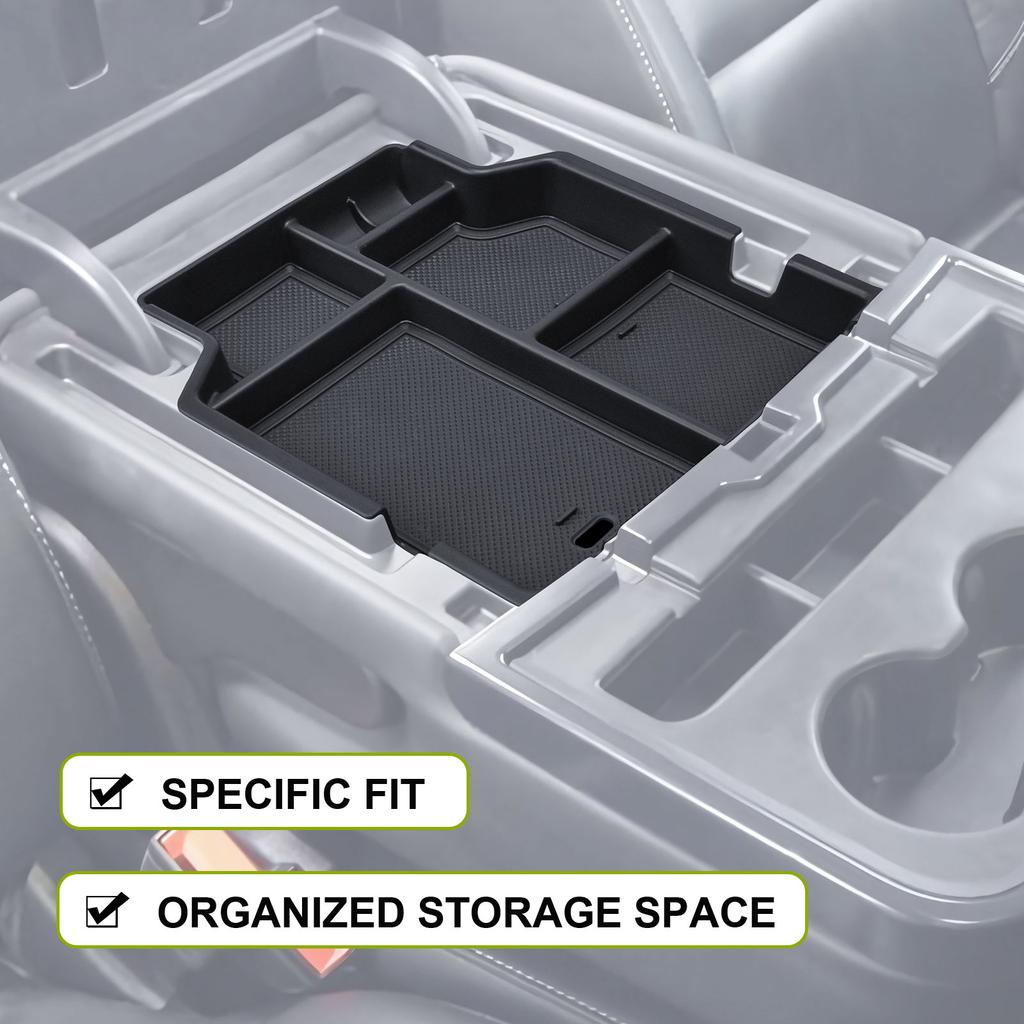 Sixthsmoy Center Console Organizer for 2014-2018 Chevy Silverado 1500 and GMC Sierra 1500 Armrest Storage Box Tray Accessories