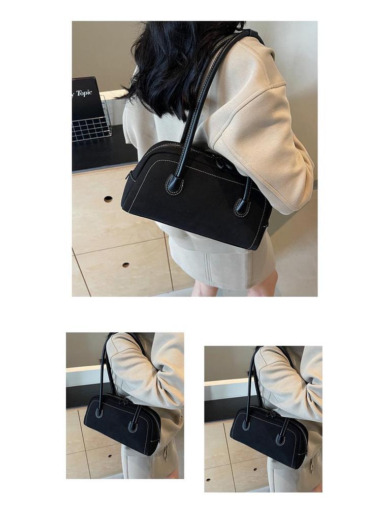 2025 Podzim Zima Retro Semišová Crossbody Taška: Matná módní kabelka pro ženy