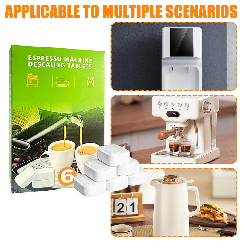 Kaffemaskin Avkalkningstabletter Hushållsstädning Avkalkningstabletter 6 st Espressomaskin Rengöring Solida Rengöringstabletter Kaffe