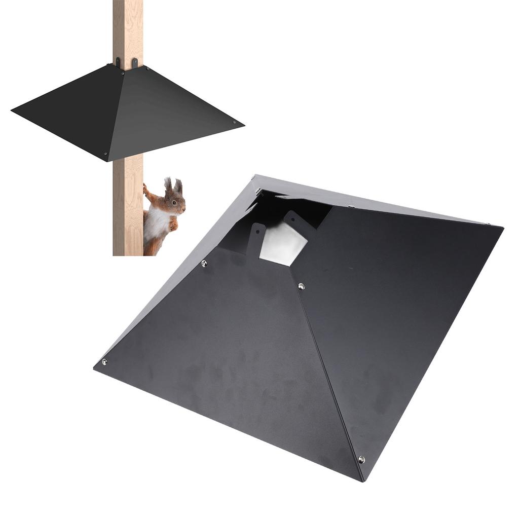 Squirrel Baffle Heavy Duty Pole Mount Metal Squirrel Guard for Outdoor Bird Feeder