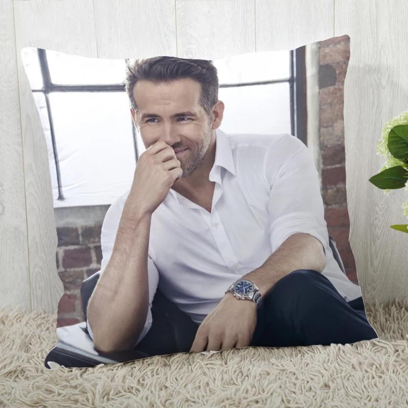 High Quality Custom Decorative Pillowcase Ryan Reynolds Square Zippered Pillow Cover 35x35cm 45x45cm
