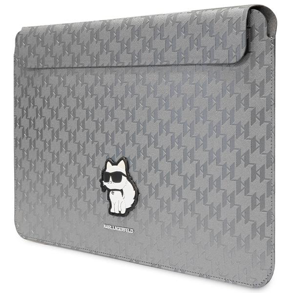 Karl Lagerfeld Sleeve Klcs14Sakhpcg 14 Srebrny/Silver Saffiano Monogram Choupette