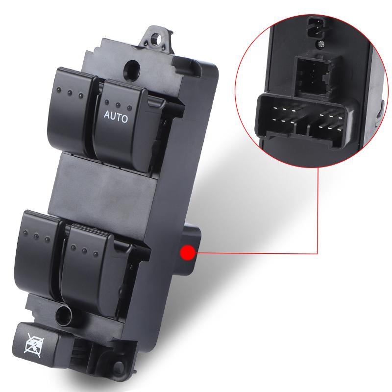BP0K-66-350 Master Power Window Control Switch For Mazda 3 BK 2004 2005 2006 2007 2008 2009 Car Window Switch Accessories Black